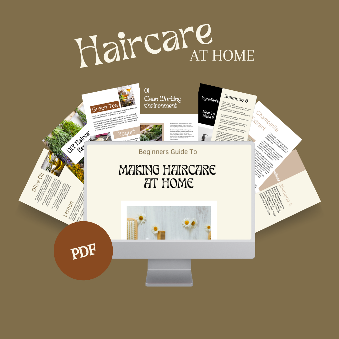Beginners Guide To Homemade Hair Care - Instant Download