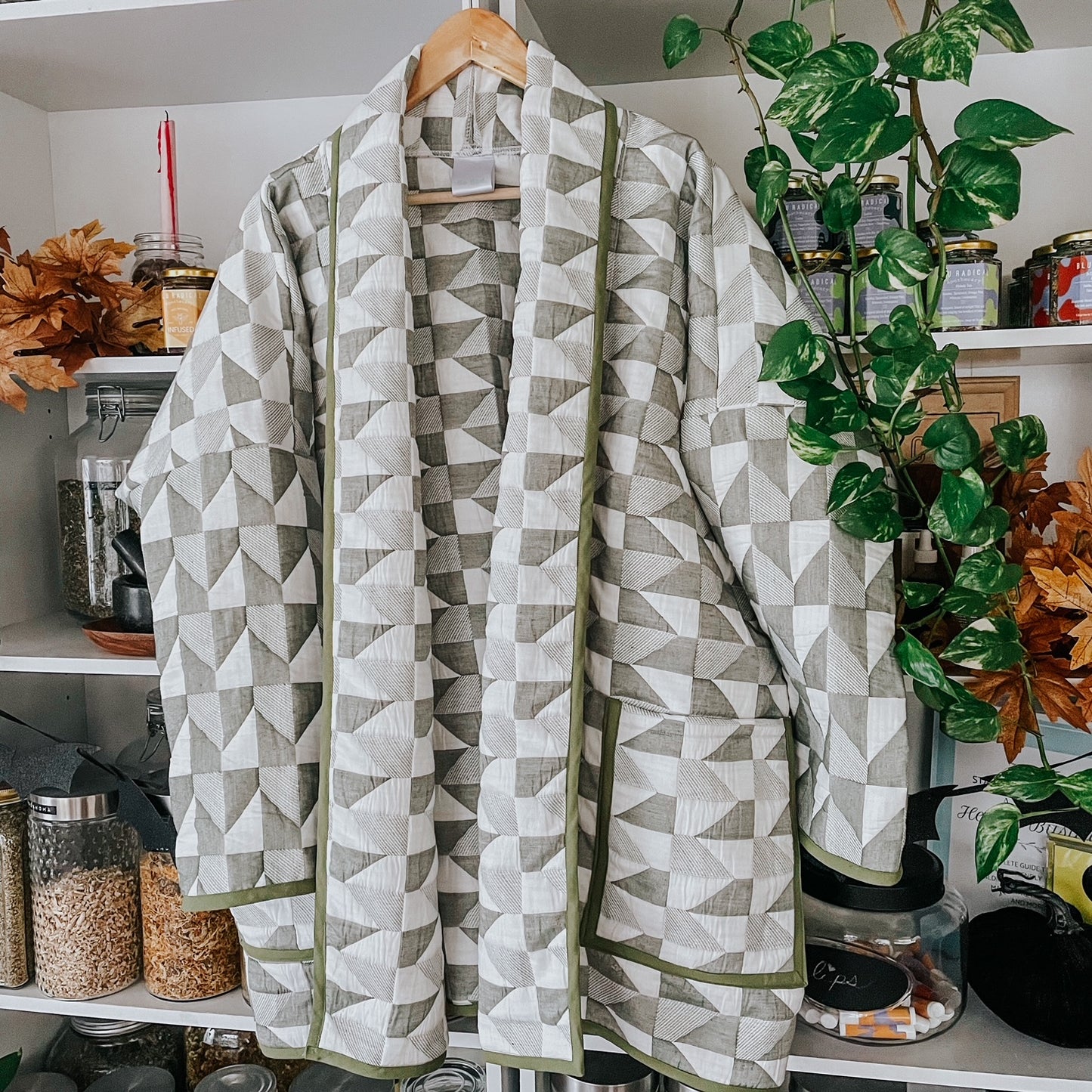 Quilted Jacket: Haori Style Patterned Jacket